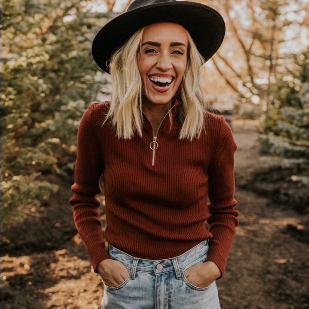 Quarter zip long sleeve